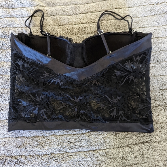 Black Lace La Perla Bustier, 36B - Picture 6 of 8